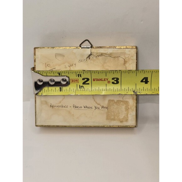 Artisan Petit Point Needlepoint Framed Picture VTG Miniature - Picture 7 of 8